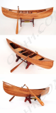 Wooden Model Boat Indian girl canoe